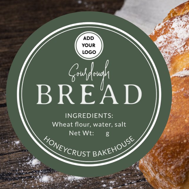 Sage Pine Bakery Sourdough Bread Logo Sticker (Creator Uploaded)