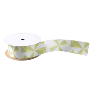 Sage Pinwheels Satin Ribbon