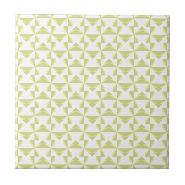 Sage Pinwheels Tile (Front)