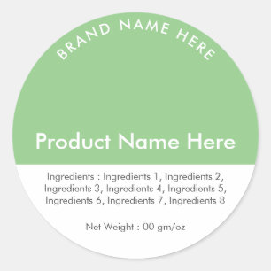 Sage Product Brand Name Ingredients Weight Label