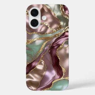 Sage Rose Gold Marble Phone Case Luxury