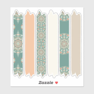 Sage & Sand Retro Cheer Mandala Patterns Planner