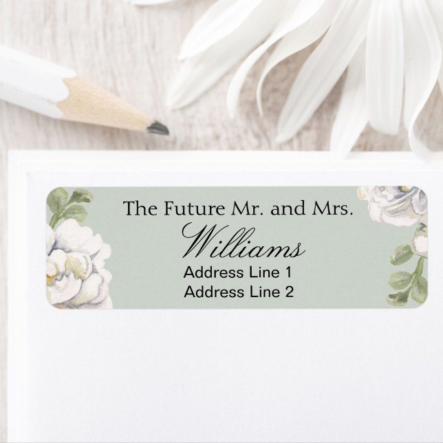 Sage Save The Date Custom Name Return Address (Creator Uploaded)