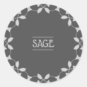 Sage Spice Jar Sticker Labels