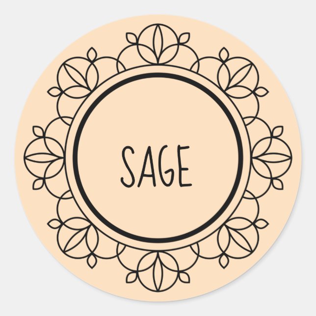 Sage spice labels (Front)