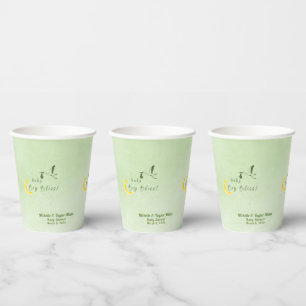 Sage Starlit Baby Boy Bliss Paper Cups