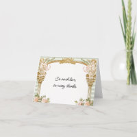 Sage Stripe Cherub and Blush Floral
