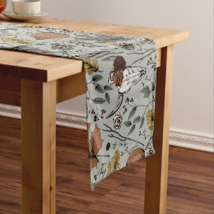 Sage Thanksgiving Cow Skull Fall Harvest Long Table Runner