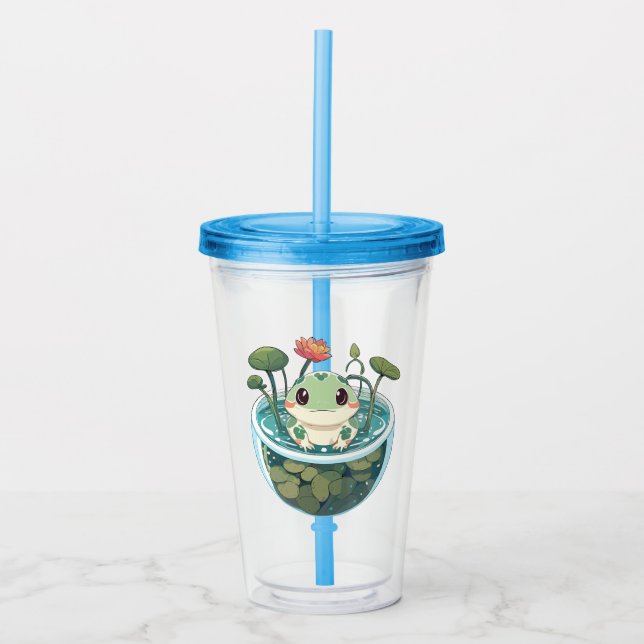 Sage Toad Acrylic Tumbler (Front)