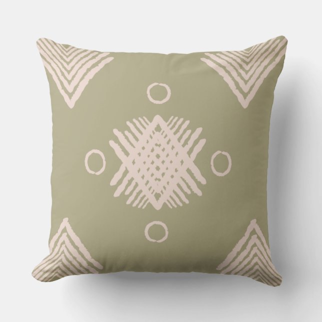 Sage Tribal  Cushion (Front)