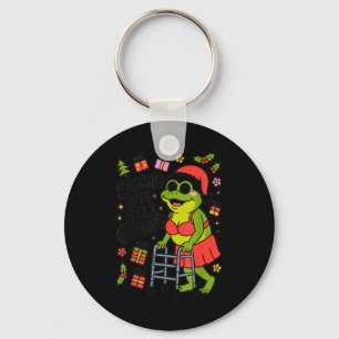 Sagging But Still Gagging Funny Christmas Frog Hol Key Ring