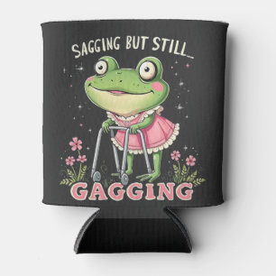 Sagging but still gagging Funny Mothers Day Frog Can Cooler