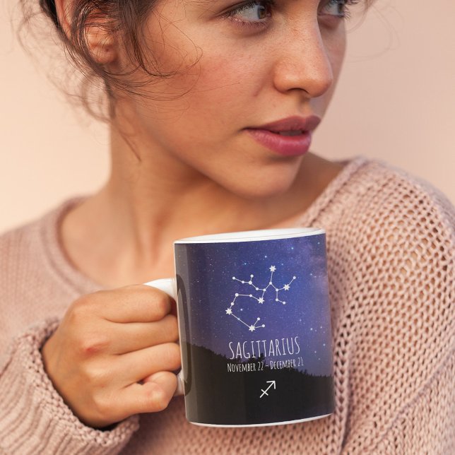 Saggitarius | Personalised Zodiac Constellation Coffee Mug (Creator Uploaded)