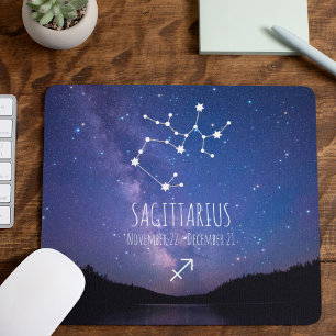 Saggitarius Personalised Zodiac Constellation Mouse Pad