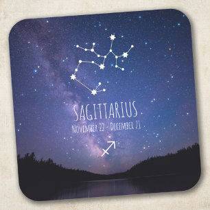 Saggitarius   Personalised Zodiac Constellation Square Sticker