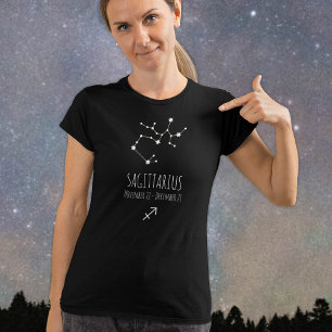 Saggitarius Personalised Zodiac Constellation T-Shirt