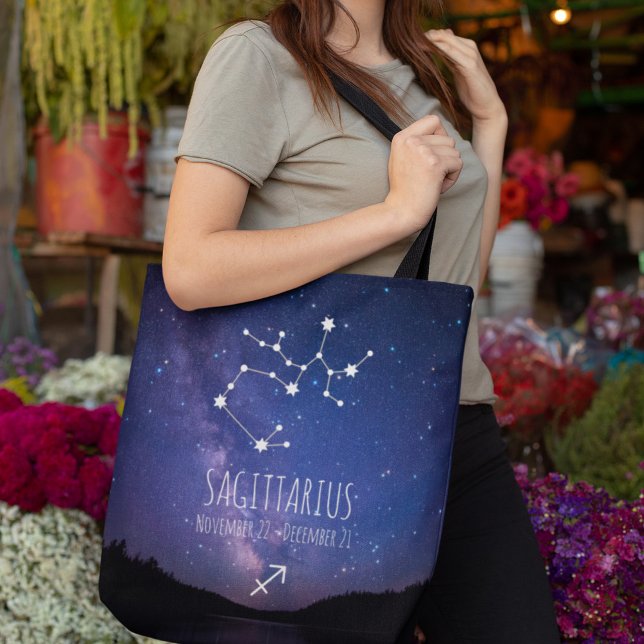 Saggitarius | Personalised Zodiac Constellation Tote Bag (Creator Uploaded)