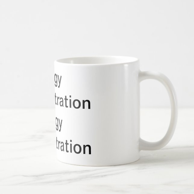saggy demonstration coffee mug (Right)