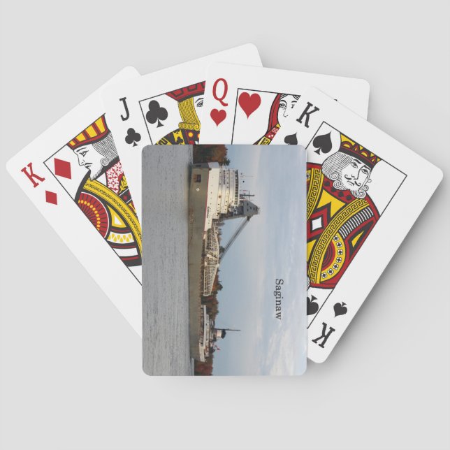 Saginaw playing cards (Back)