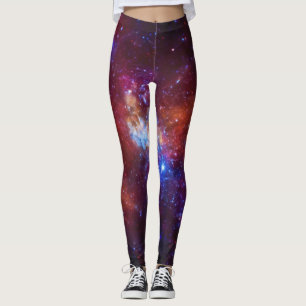 Sagittarius A Milky Way Galaxy Image Leggings