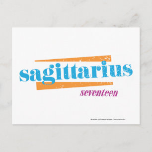 Sagittarius Aqua Postcard