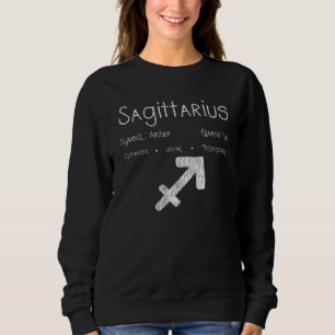 Sagittarius Archer Symbol Astrology Birthday Gift Sweatshirt