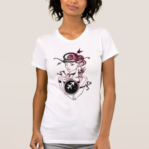 Sagittarius Art Deco Lady T-Shirt