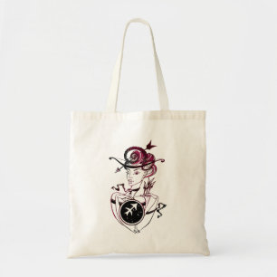 Sagittarius Art Deco Lady Tote Bag