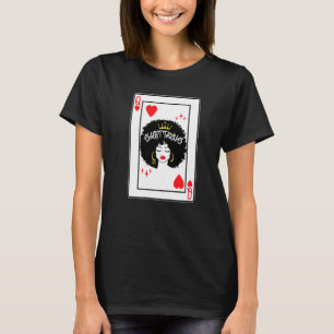 Sagittarius Astrology Queen Hearts Blackjack Cards T-Shirt