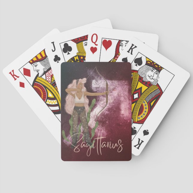 Sagittarius, Astrology, Sign Playing Cards (Back)