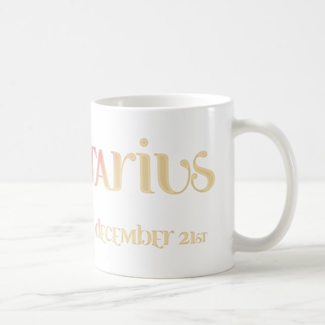 Sagittarius Astrology Zodiac d1 Mug (Right)