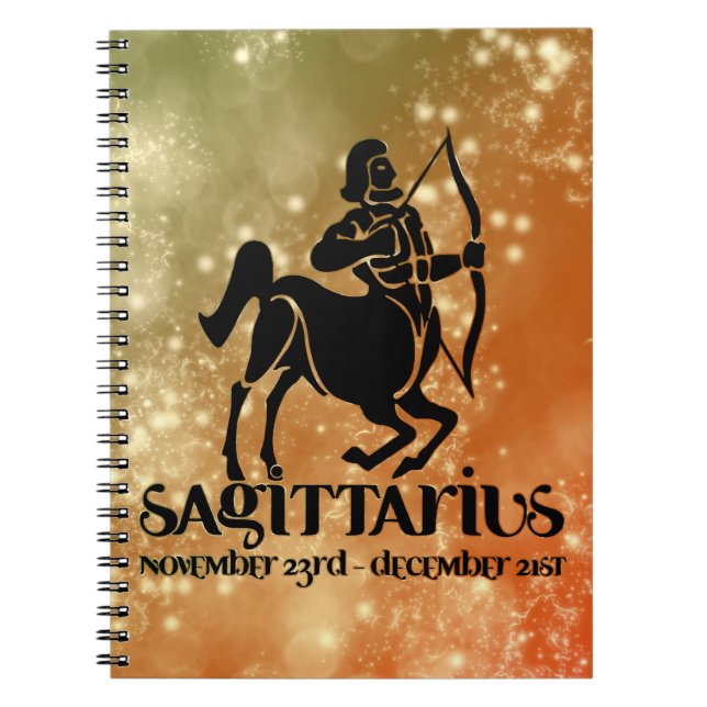 Sagittarius Astrology Zodiac d1 Notebook 4 (Front)