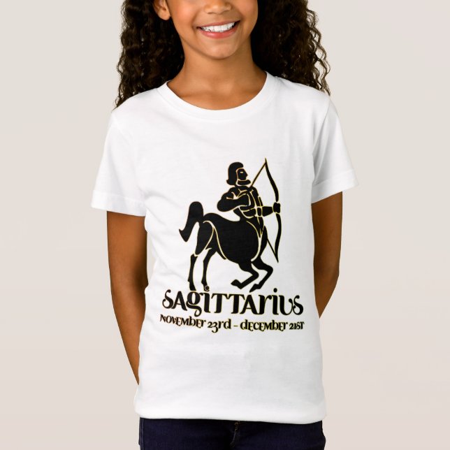 Sagittarius Astrology Zodiac d7b T-Shirt (Front)