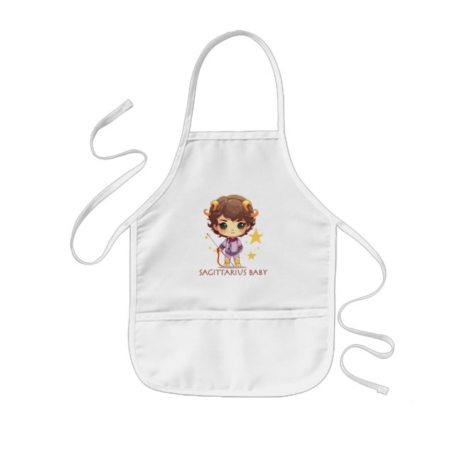 Sagittarius Baby 3 Kids Apron (Front)