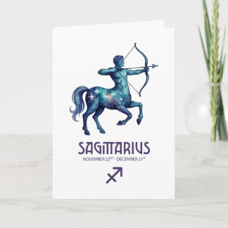 Sagittarius Birthday Card