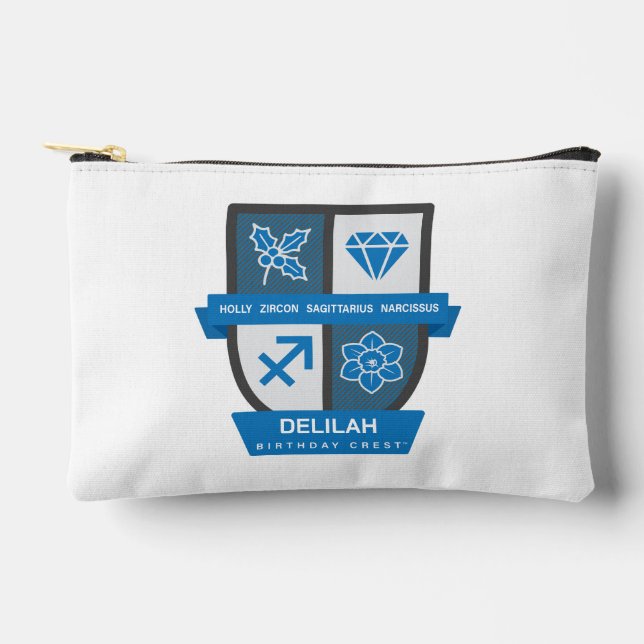 Sagittarius Birthday Crest™ December 1-21 Accessory Pouch (Front)