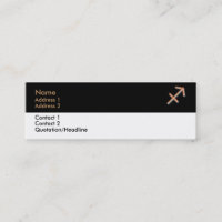Sagittarius Business Card
