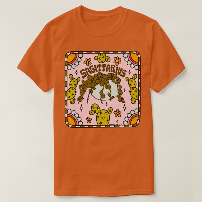 Sagittarius Cactus T-Shirt (Design Front)