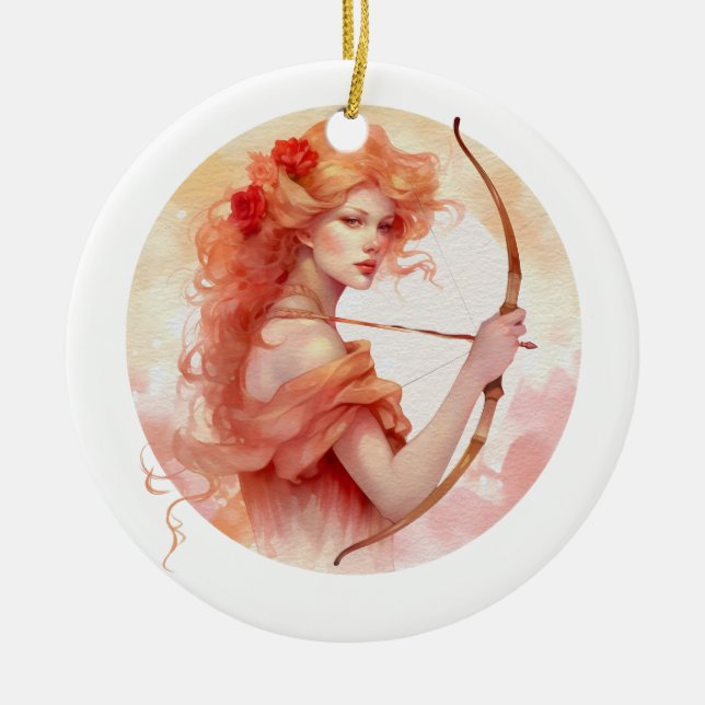 Sagittarius Ceramic Ornament (Front)