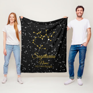 Sagittarius Constellation Fleece Blanket