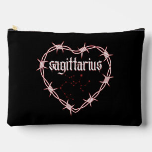 Sagittarius Constellation Gothic Edgy Birthday Accessory Pouch