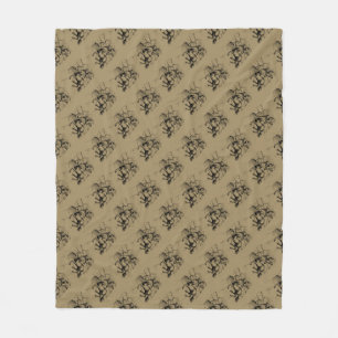 Sagittarius Constellation Hevelius 1690 Engraving Fleece Blanket