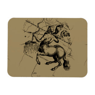 Sagittarius Constellation Hevelius 1690 Engraving Magnet