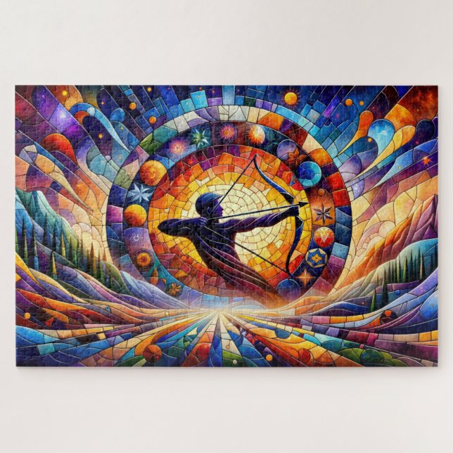 Sagittarius: Cosmic Archer’s Quest Jigsaw Puzzle (Horizontal)