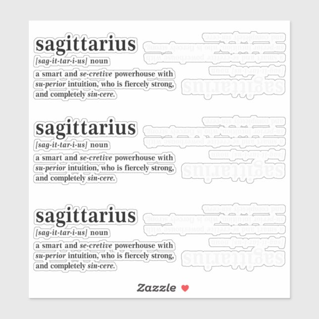 Sagittarius Definition Aesthetic Astrology Gift (Sheet)