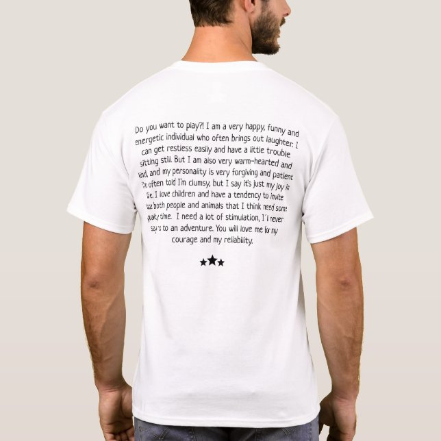 Sagittarius Dog - Pet Astro - T-shirt (Back)