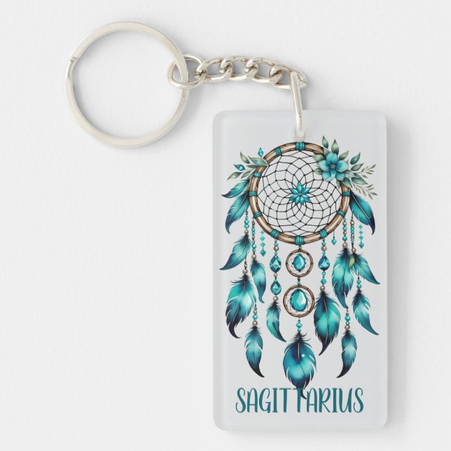 Sagittarius Dreamcatcher Key Ring (Front)