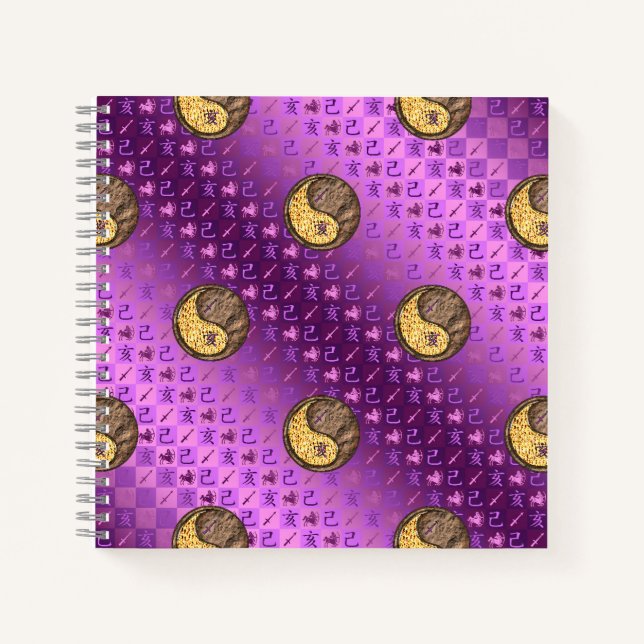 Sagittarius & Earth Boar Notebook (Front)