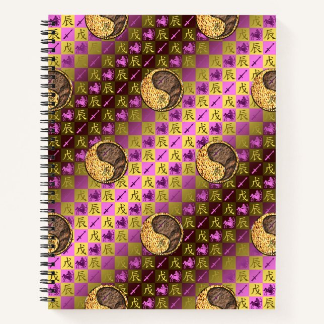Sagittarius & Earth Dragon Notebook (Front)