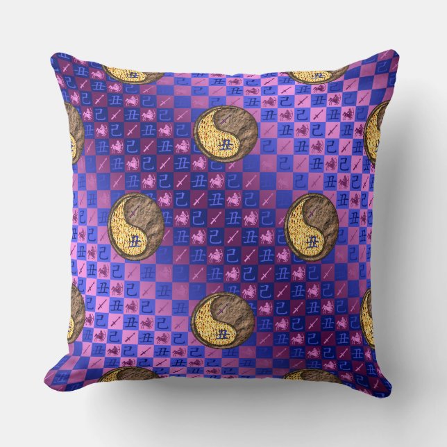 Sagittarius & Earth Ox Cushion (Front)